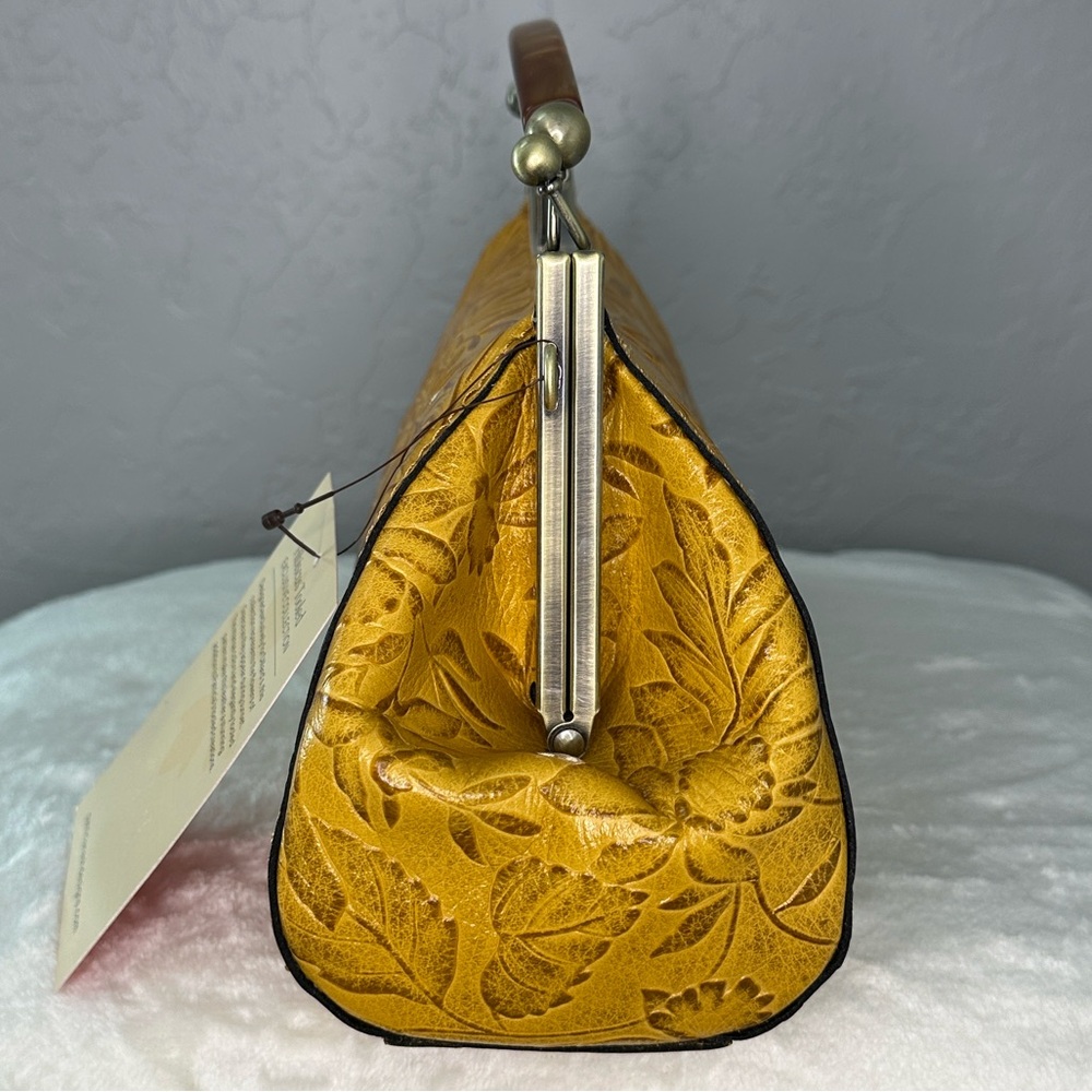 Patricia Nash Mustard Floral Embossed - Picture 4 of 13